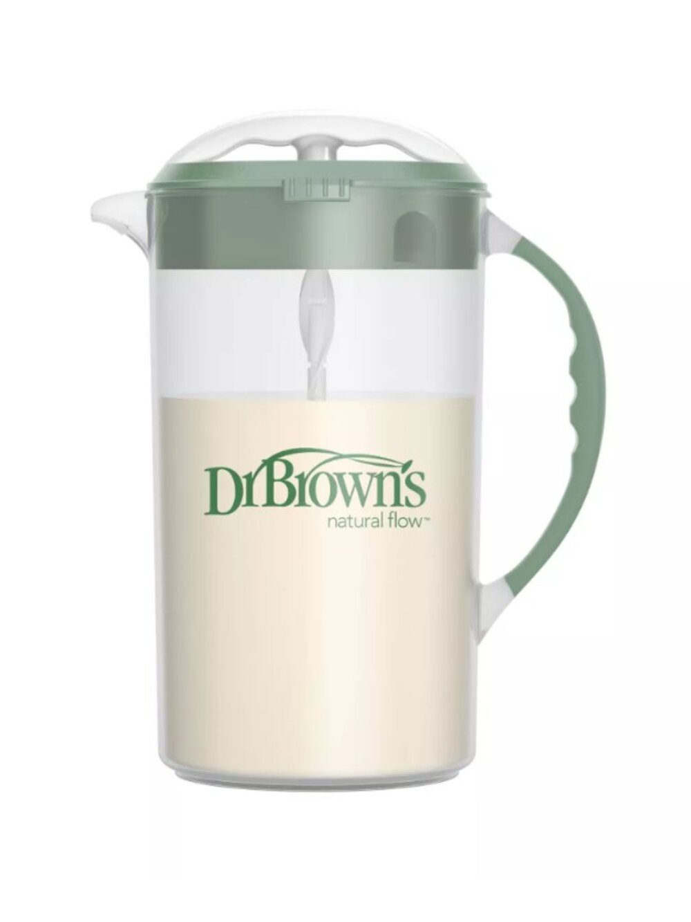 Dr. Brown's Baby Formula and Breastmilk Mixing Pitcher 32 oz Green